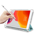 Etui do iPad 10.2" 2021/2020/2019 (9/8/7 gen.), Smartcase Hybrid, z miejscem na rysik, Marble niebieskie