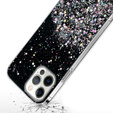 Etui do iPhone 13 Pro Max, Glittery, czarne