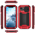 Etui pancerne do iPhone 16E, R-JUST, czerwone