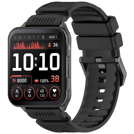 Pasek Silikonowy do Garmin Venu X1, czarny