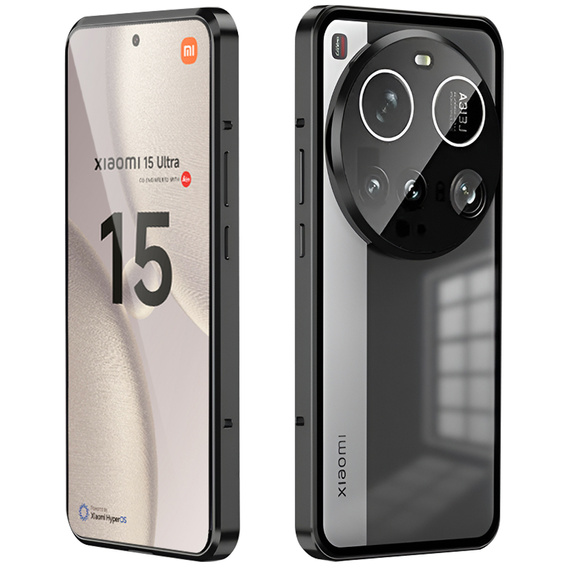 Etui do Xiaomi 15 Ultra, Magnetic Dual Glass, czarne