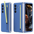 Etui ze szkłem i rysikiem do Samsung Galaxy Z Fold7 – niebieskie