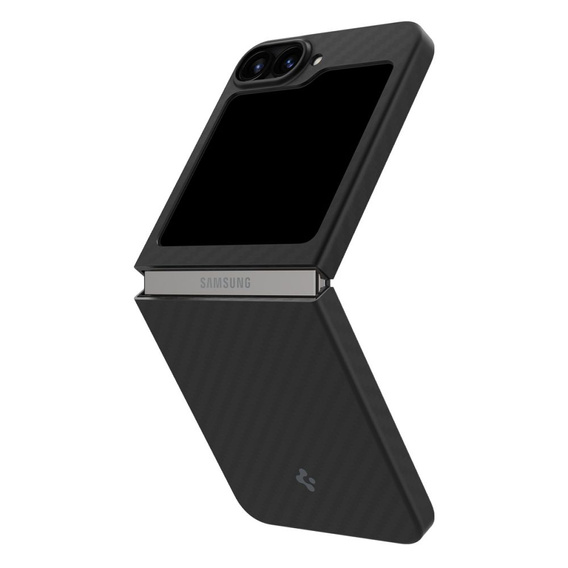 Etui Spigen do Samsung Galaxy Z Flip7 FE / Z Flip6, Airskin Aramid, Czarne