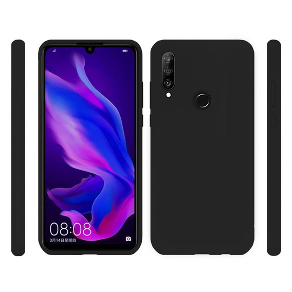 Etui silikonowe do Huawei P40 Lite E, Obudowa Silicon Lite Case, Czarne