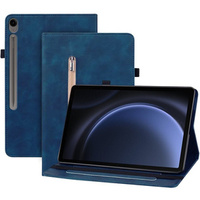 Etui do Samsung Galaxy Tab S9 FE, Wallet Pen Slot, Niebieski