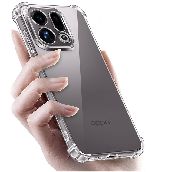 Etui do Oppo Find X9, Dropproof, przezroczyste