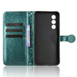 Etui z klapką do OnePlus Nord 5, Wallet Rhombus, zielone