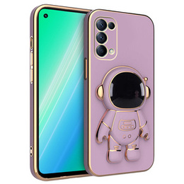 Etui do Oppo Reno5 Z/ A94 5G, Astronaut, fioletowe
