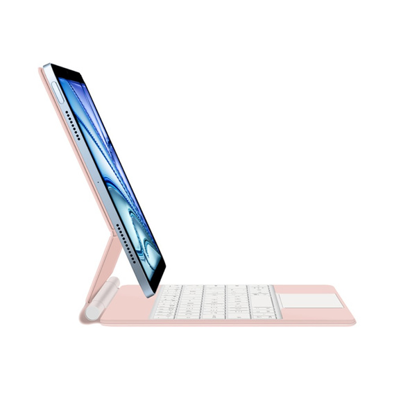 Etui z klawiaturą do iPad Air 11" 2024 (6 gen.), Magnetic Keyboard Touchpad, różowe