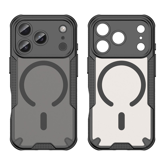Etui pancerne do iPhone 17 Pro Max, do MagSafe, czarne