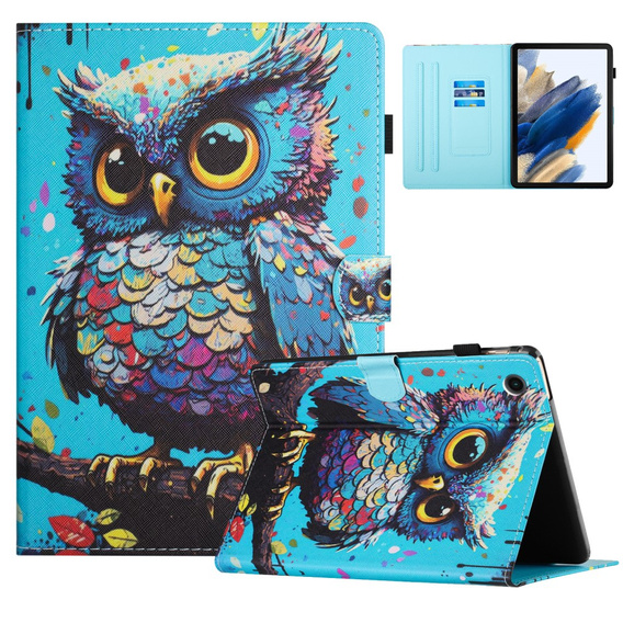 Etui do Samsung Galaxy Tab A9 X110 / X115, owl