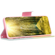 Etui z klapką do Samsung Galaxy A55 5G, Wallet, Feather niebieskie / żółte
