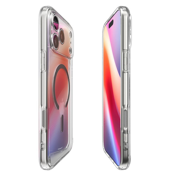 Etui Spigen do iPhone 17 Pro, Ultra Hybrid MagSafe, Clear / Graphite