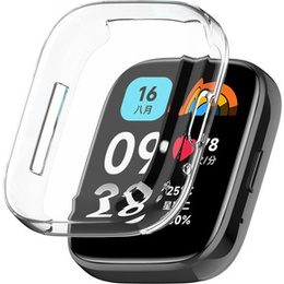2w1 Etui z Osłoną na ekran do Xiaomi Redmi Watch 3 Active, Przezroczyste