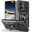 Etui pancerne do Xiaomi Poco F7, CamShield Slide, czarne