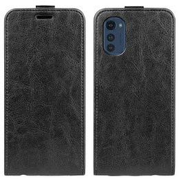 Etui z klapką do Motorola Moto E32 4G, Flip, czarne