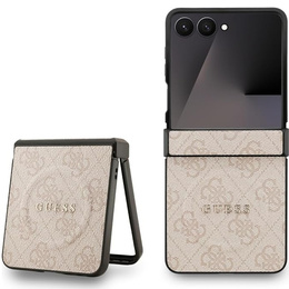 Etui GUESS do Samsung Galaxy Z Flip7, 4G Ring Classic Logo, różowe