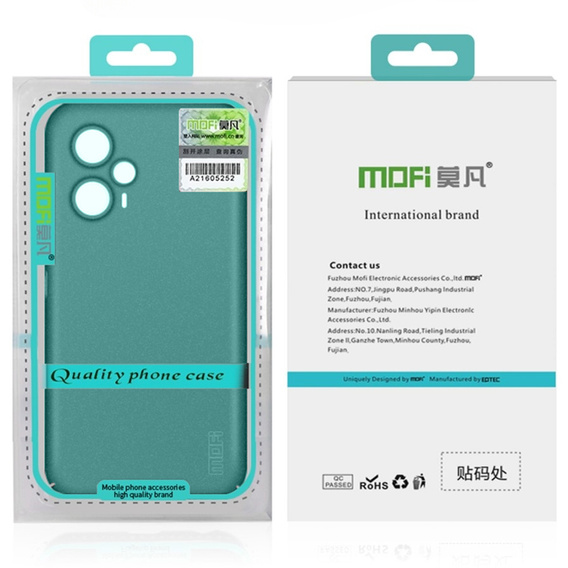 Etui MOFI do Xiaomi POCO F5, cienkie, zielone