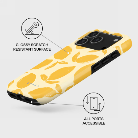 Etui Burga Tough MagSafe do iPhone 17 Pro Max - Lemon Tart