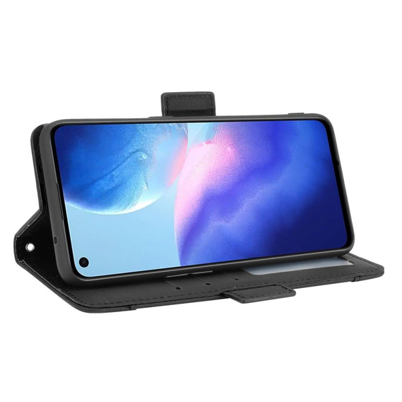 Etui z klapką do Oppo Reno 5 5G, Card Slot, czarne