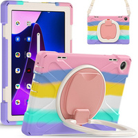 Etui dla dzieci do Lenovo Tab M10 10.1 Gen 3, pancerne z paskiem, wielokolorowe