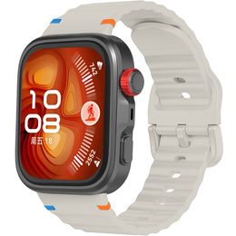 Pasek Silikonowy do Huawei Watch Fit 4 / 4 Pro / 3, Beżowy