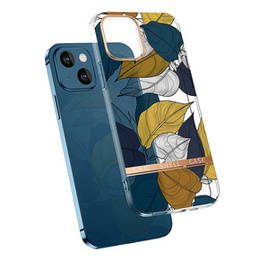 Etui Floral Pattern do iPhone 13, Multi-color Leaves