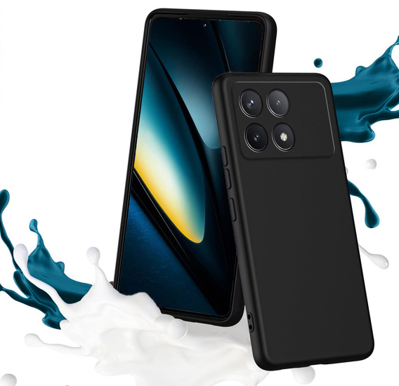Etui do Xiaomi Poco F6 Pro, Silicone Lite, czarne