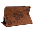Etui do Lenovo Tab M10 Plus 10.6 Gen 3 TB-125F TB-128F, Wallet Pen Slot, butterflies, brązowe