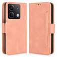 Etui z klapką do Xiaomi Redmi Note 13 5G, Card Slot, różowe