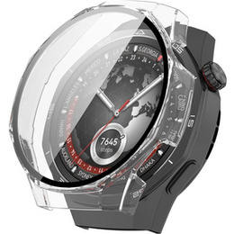 Etui do Huawei Watch GT 5 Pro 46mm, Przezroczyste + Szkło Hartowane