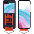 Etui do Galaxy Z Flip 5, Strap Cover, czarne