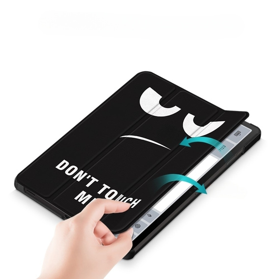 Etui do Samsung Galaxy Tab S9, Smartcase Hybrid z miejscem na rysik, don't touch me