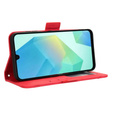 Etui z klapką do Samsung Galaxy A16 / A16 5G, Card Slot, czerwone