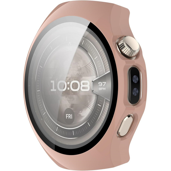 2w1 Etui + Szkło Hartowane do Huawei Watch 5 42mm, Różowe