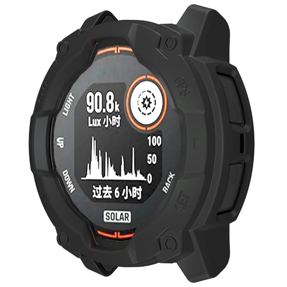 Osłona ochronna z TPU do Garmin Instinct 3 Solar / Instinct 3 AMOLED 45mm – czarna