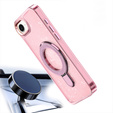 Etui do iPhone 16e, Glittery Magnetic Kickstand, różowe