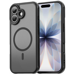 Etui Matt Case do iPhone 17, do MagSafe, wzmocnione, matowe z czarną ramką