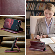Etui z klapką CASEME do Samsung Galaxy A34 5G, Waxy Textured, czerwone