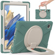 Etui do Samsung Galaxy tab A8 10.5 SM-X200 SM-X205, Pancerne Ochronne, Zielone Białe