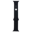 Pasek Silikonowy do Apple Watch 1/2/3/4/5/6/7/8/9/10/11/SE Ultra 1/2/3 42/44/45/46/49mm, Czarny