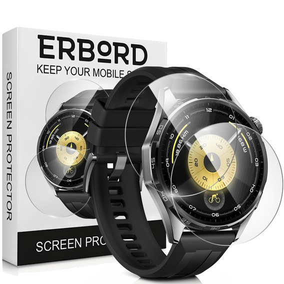 2x Szkło Hartowane ERBORD do Huawei Watch GT 6 46mm, Szybka