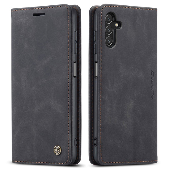 Etui CASEME do Samsung Galaxy A04S / A13 5G, Leather Wallet Case, czarne