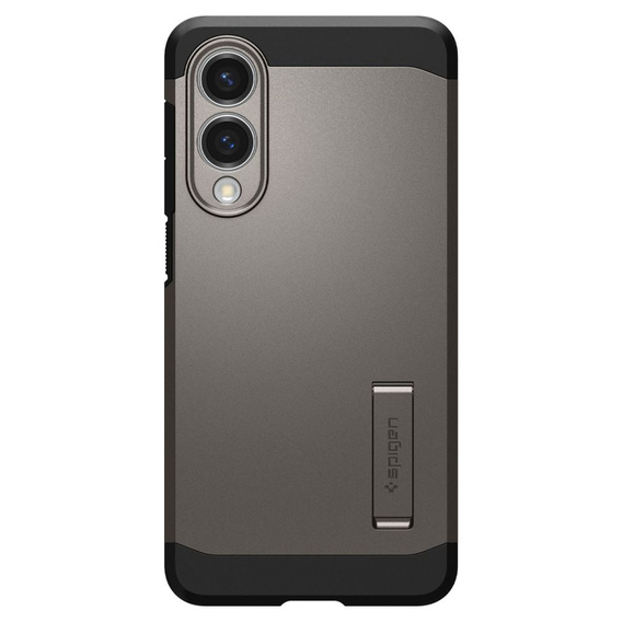 Etui Spigen do Samsung Galaxy S25 Edge, Tough Armor MagSafe, szare + Szkło Hartowane 9H