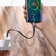 BASEUS  Płaski Kabel USB Type-C SC5A/QC3.0 23cm - Black