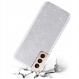 Etui Glitter Case do Samsung Galaxy S21 FE, Silver