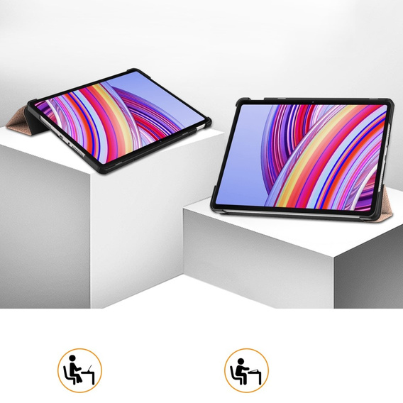 Etui do Xiaomi Redmi Pad Pro / Xiaomi Poco Pad, Smartcase, różowe rose gold