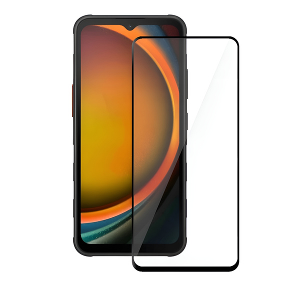 2x Szkło Hartowane do Samsung Galaxy Xcover 7 Pro, ERBORD 3D pełne, szybka na cały ekran