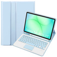 Etui z klawiaturą Bluetooth i touchpadem do Samsung Galaxy Tab A11+ – niebieskie