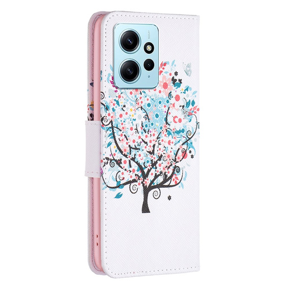 Etui z klapką do Xiaomi Redmi Note 12 4G, Wallet, Colorful Tree białe